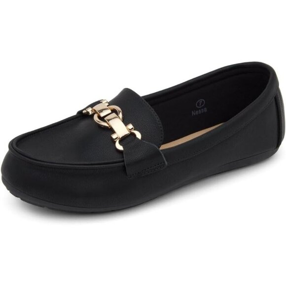 Shoes - Women Black Herstyle Penny Loafers Lightweight Walking Flats Casual Shoes